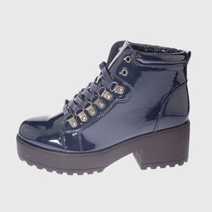 Botin Charol Dark Blue V&iacute;a Franca Art. 52002b31121sldblue